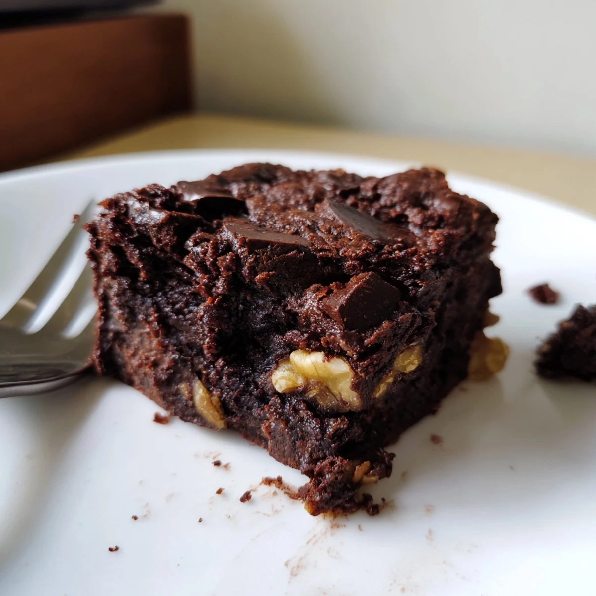 Decadent Zero-Waste Brownies made from leftover nut-milk pulp for eco-friendly indulgence.  