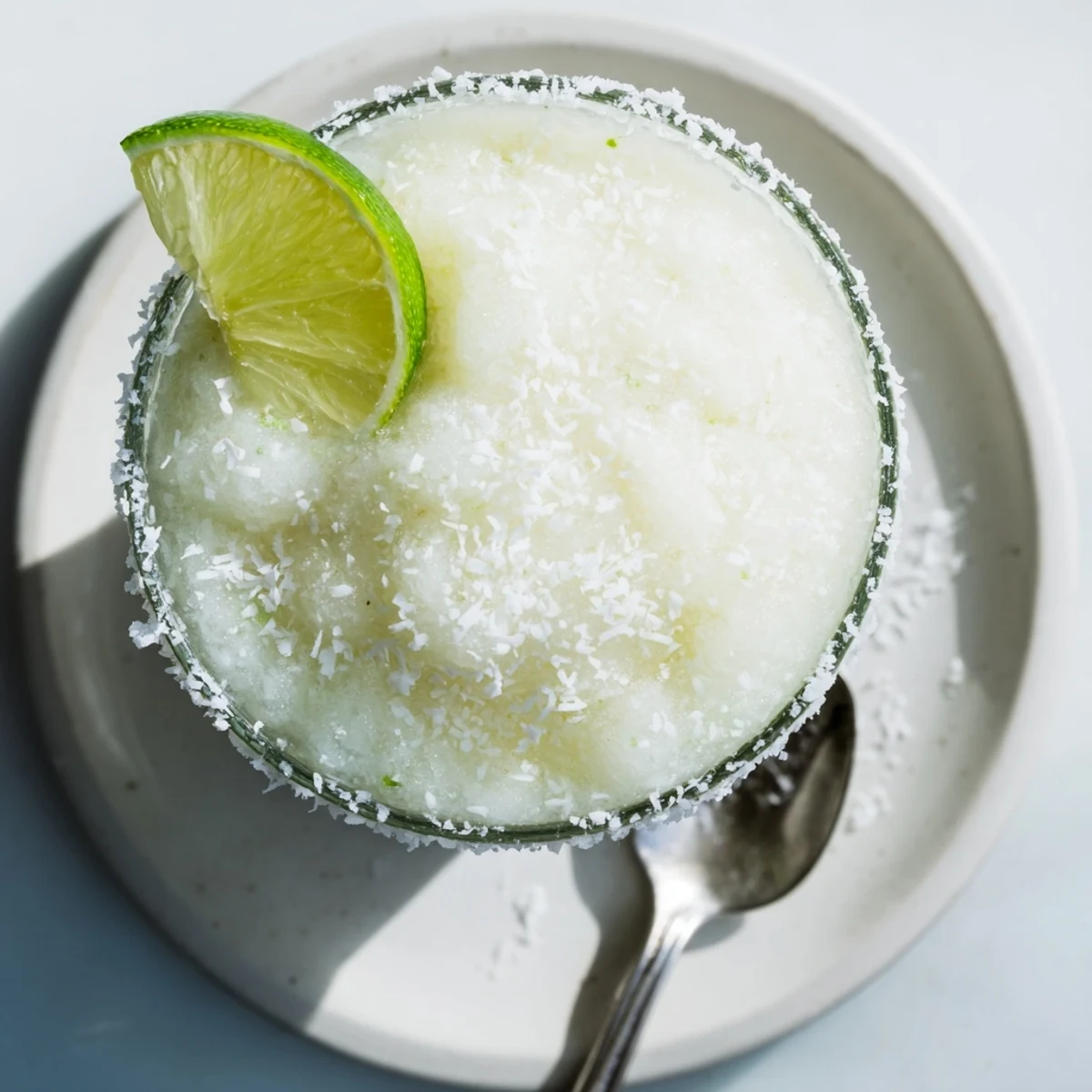 This refreshing White Christmas Margarita Slush features a thick, icy texture alongside citrusy goodness and tequila.