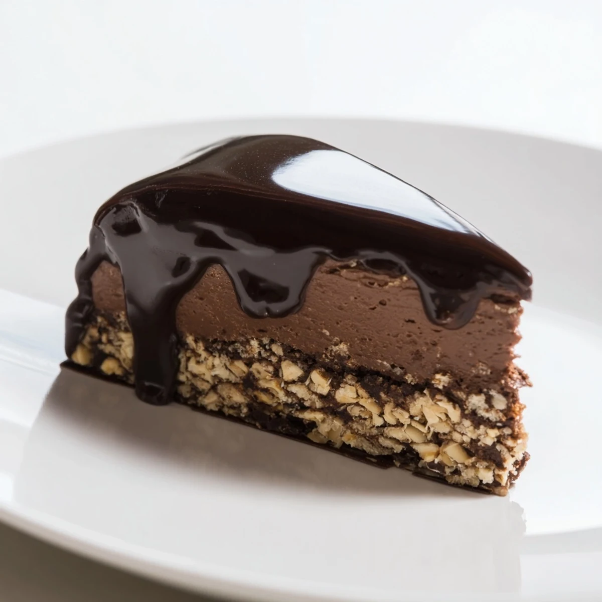 This elegant "Plaisirs Sucrés Hibou de la Nuit" reveals a decadent dark chocolate mousse filling.