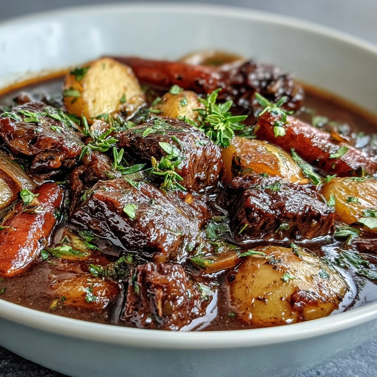 Hearty Beef Stew with Root Vegetables