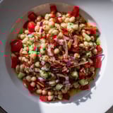 Dense Bean Salad Prosciutto