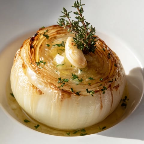 Steaming-hot, golden brown Onion Boil with meltingly soft centers and herb-infused butter.