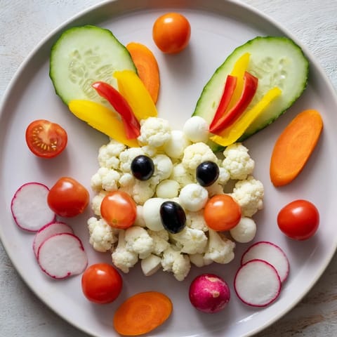 Easter Bunny Spring Platter