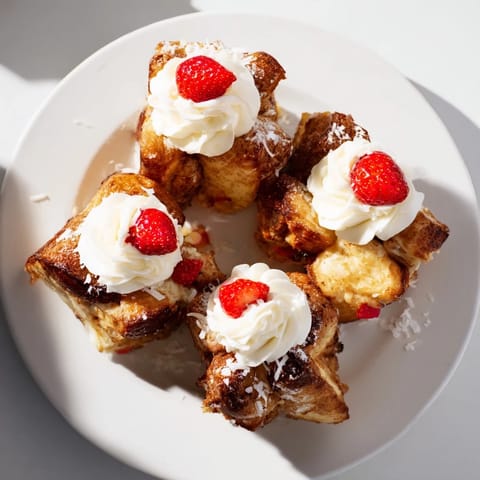 Santa Hat Bread Pudding