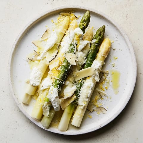 Silver Birch white asparagus dish