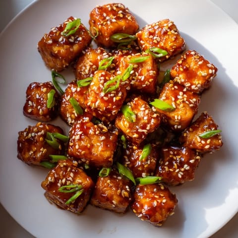 Honey Gochujang Tofu Cubes