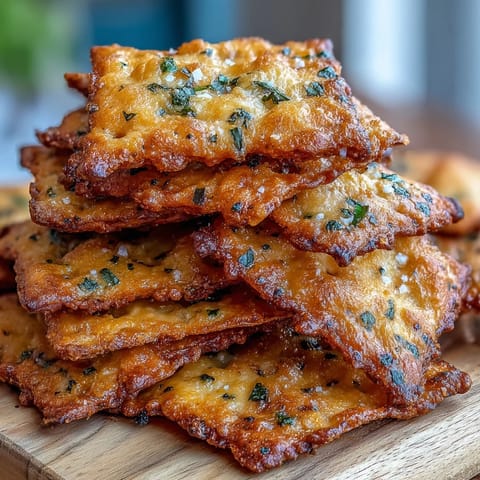 Homemade Ranch-Flavored Sourdough Cheez-Its, golden and crispy with tangy ranch seasoning, perfect for game day snacking.