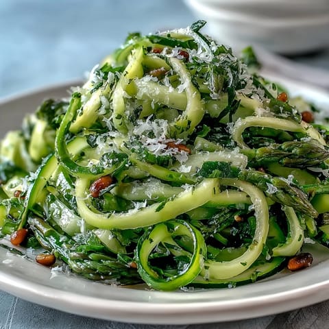 Vibrant asparagus salad with lemon zest and shaved Parmesan, an elegant vegetarian side for any meal.  