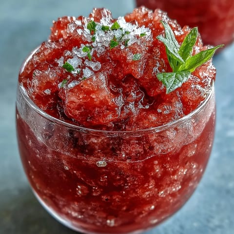 Enjoy this vibrant Frozen Strawberry Lemonade Slushie on a hot summer day.