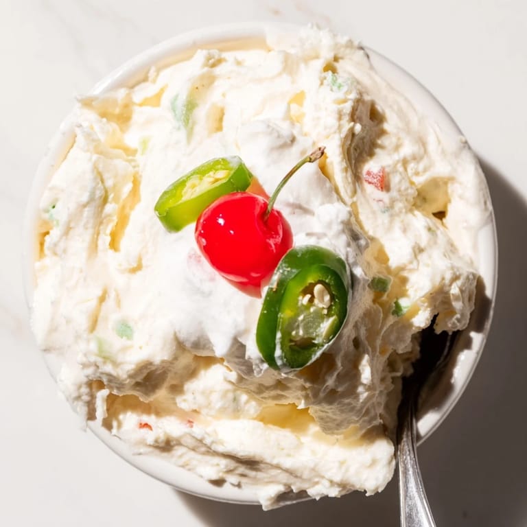 Spicy and sweet Creamy Jalapeño Soda Float Dip perfect for adventurous party snacks.
