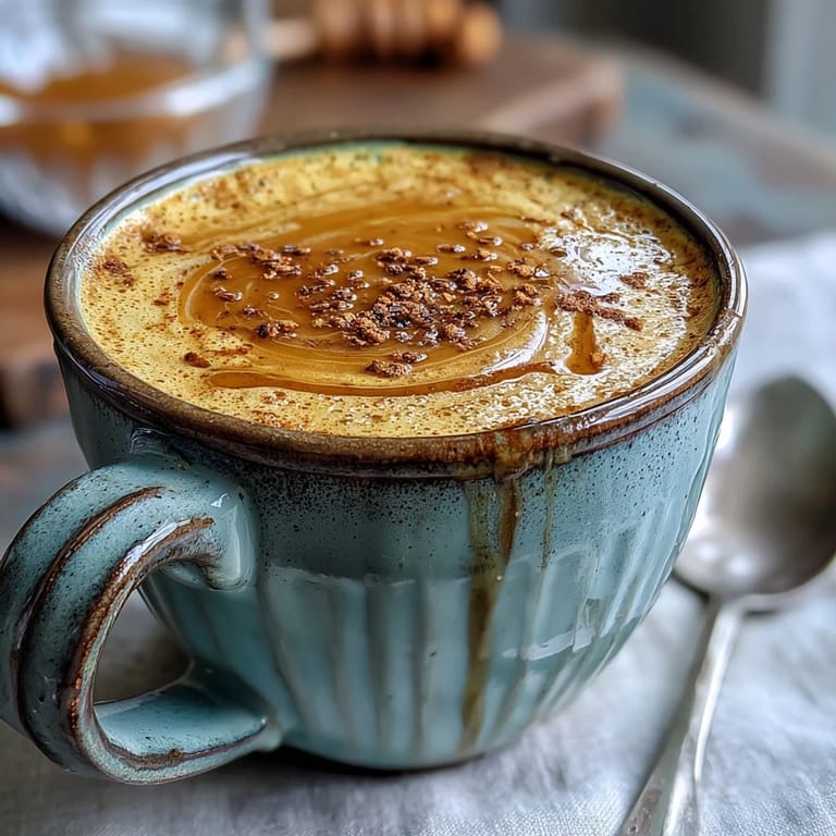 Aromatic Turmeric Ginger Golden Milk steaming in a cozy bowl.