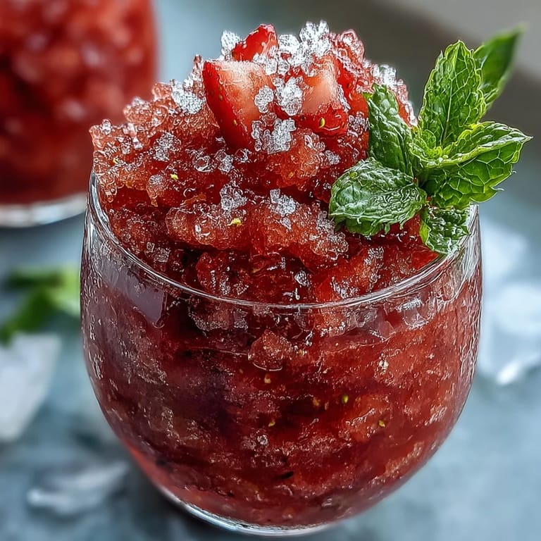 A chilled, perfectly sweet Frozen Strawberry Lemonade Slushie ready in minutes.
