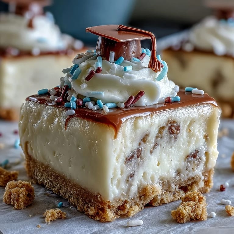 Miniature cheesecake bites with sweet graham cracker crust, ready for your party.