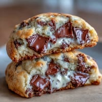 Chewy cottage cheese chocolate chip cookies with a creamy texture and gooey melted chocolate chips in every bite.