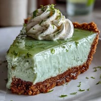 Creamy no-bake key lime pie with a golden, crumbly graham cracker crust.